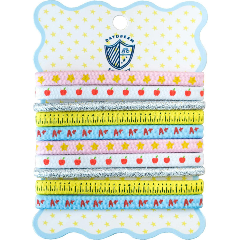 Smarty Pants Printed Pack of 10 Hair Tie Set