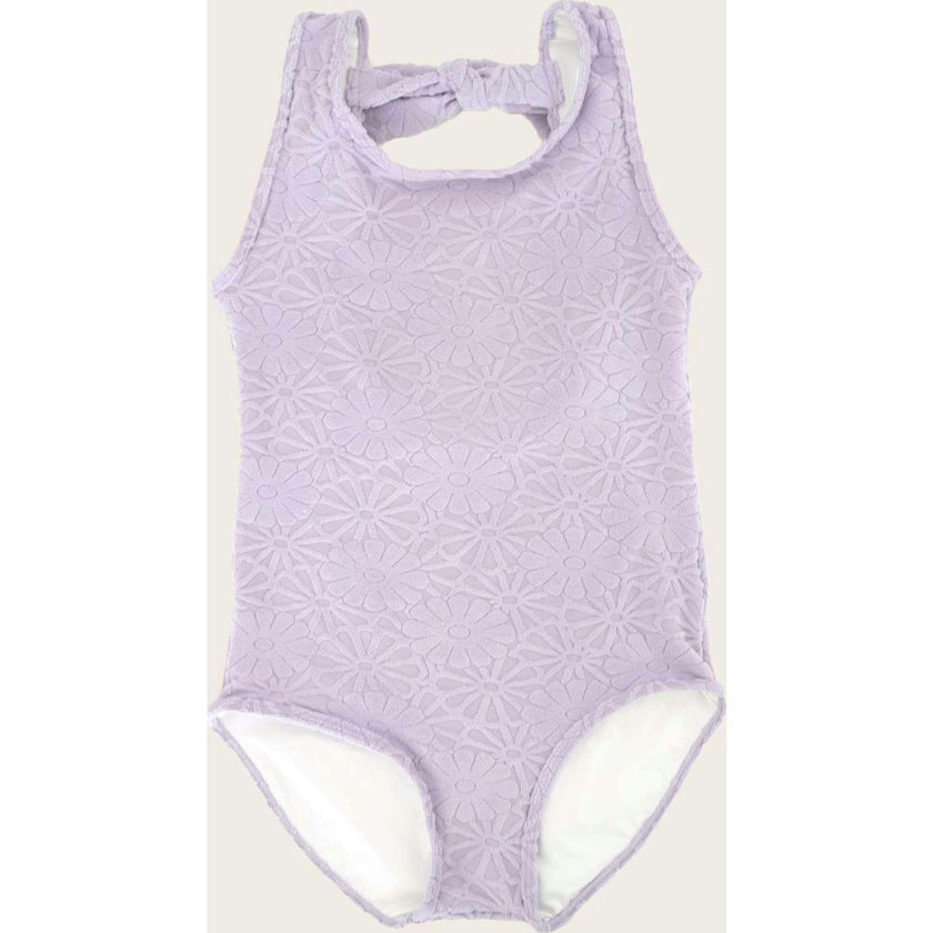 Terry Lavender Floral One Piece Tank