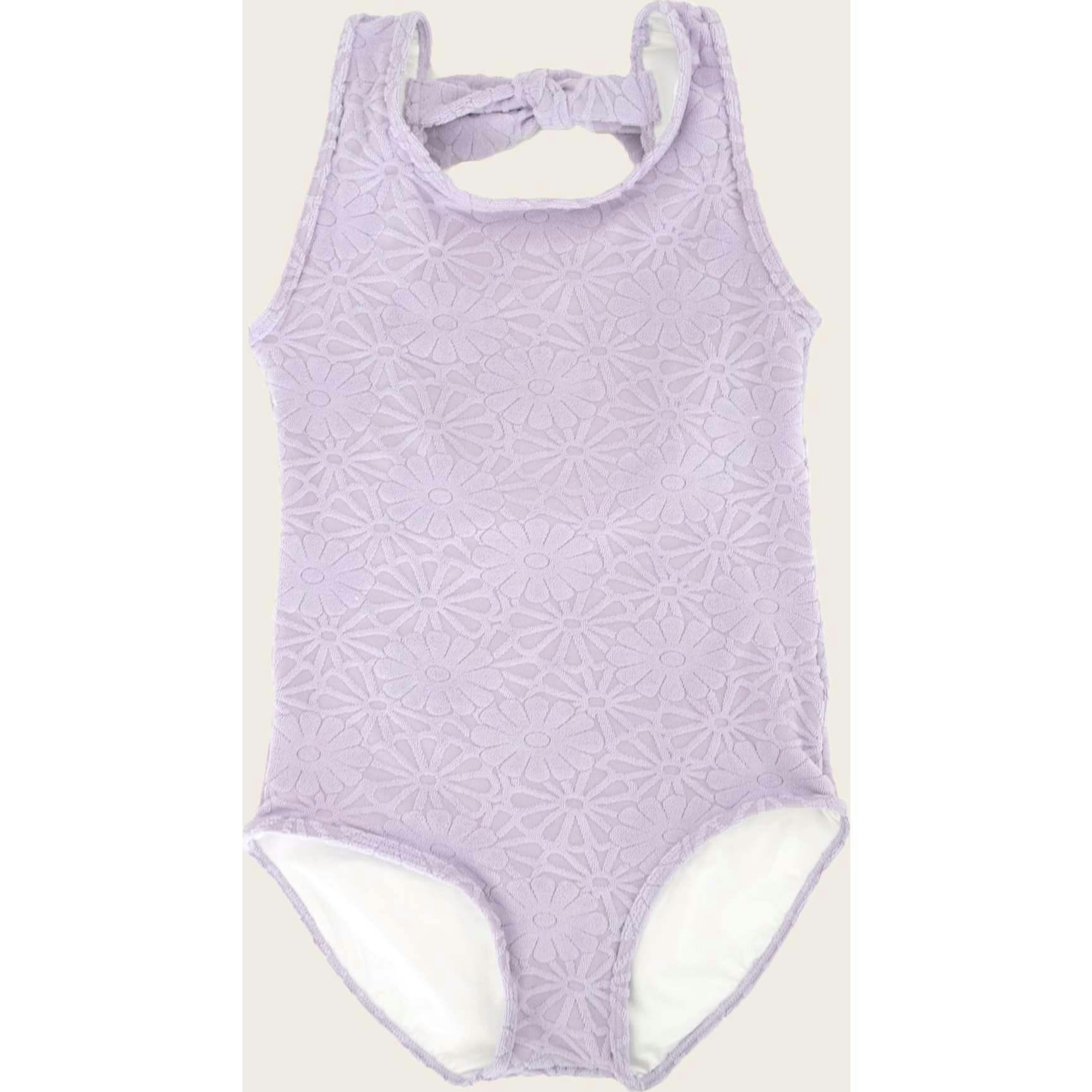 Terry Lavender Floral One Piece Tank