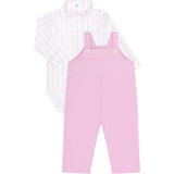 Pink Twirl Overall Set