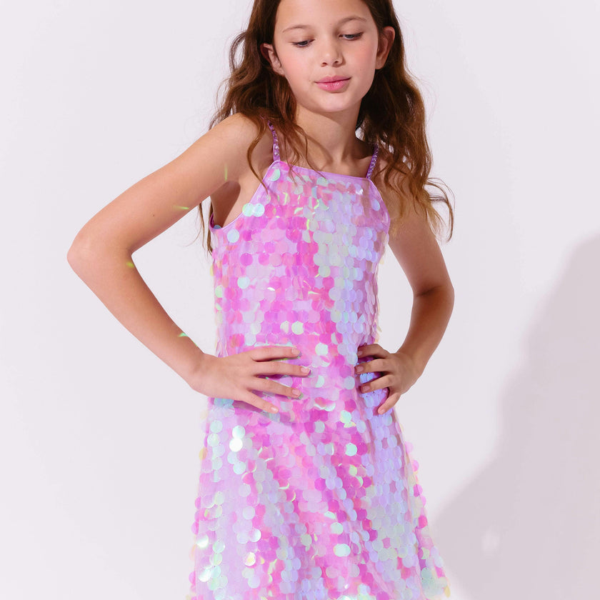Lavender Magic Paillette Dress