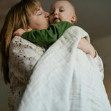Original Organic Cotton Muslin Quilt - Sand Stripe