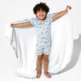 Easter Blue Bamboo Sherpa Blanket