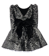 Black Merribrook Sequin Bow Dress