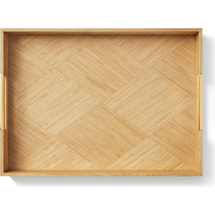 Marcello Wood Tray, Beige
