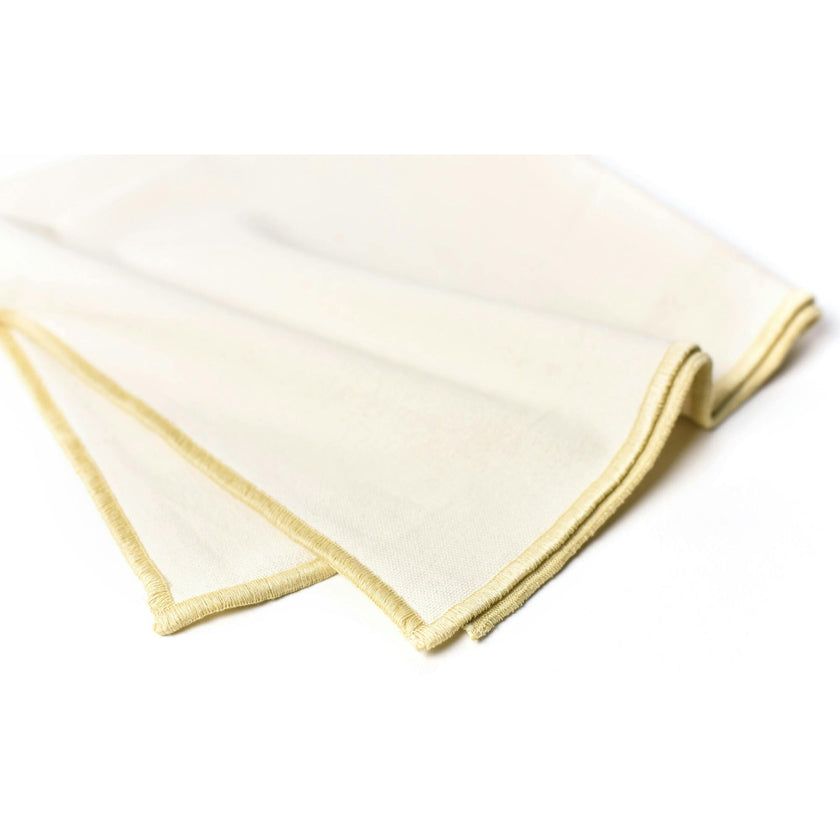 Color Block Ecru Napkin