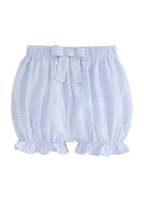 Bow Bloomers - Light Blue Seersucker Gingham