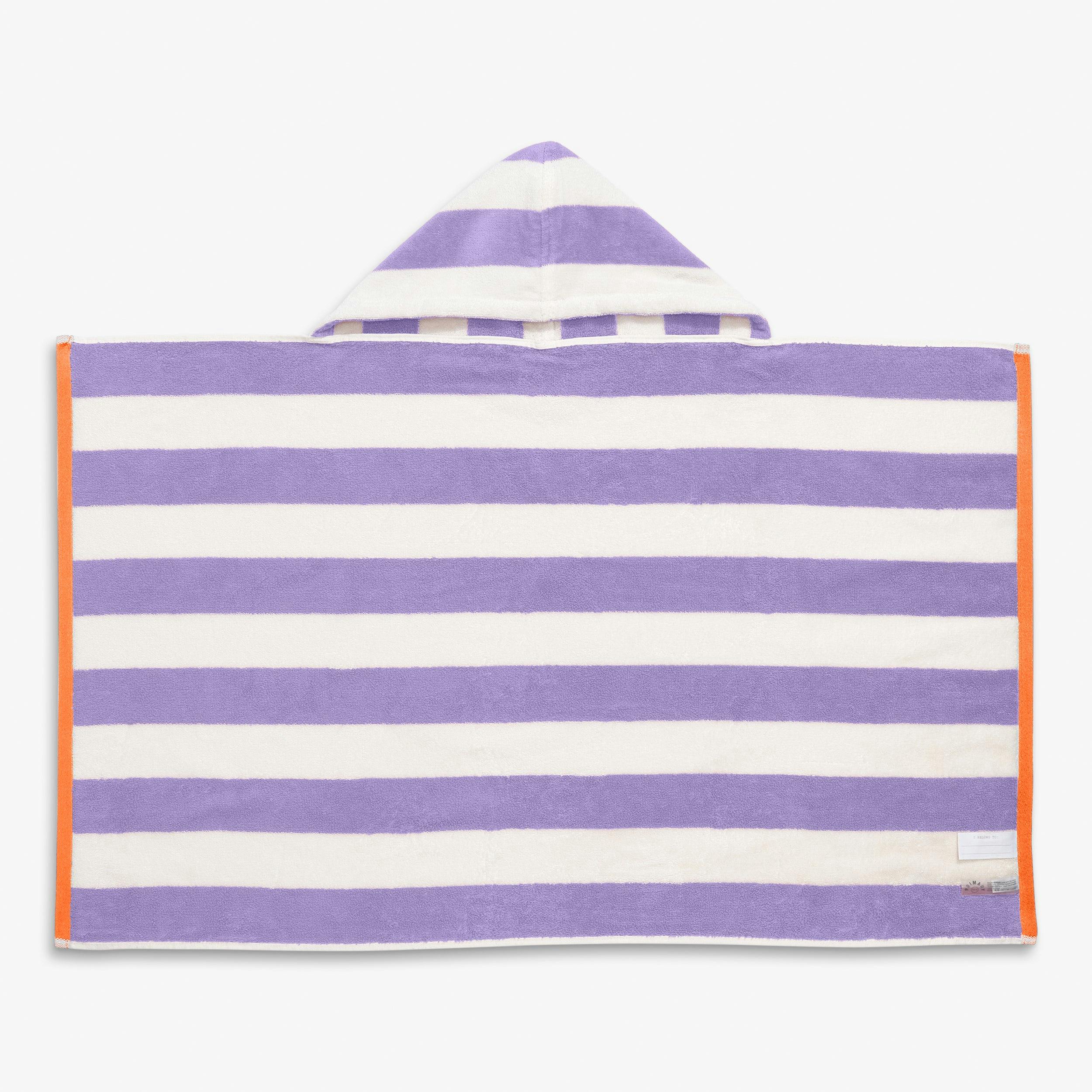 Kids stripe hoodie towel