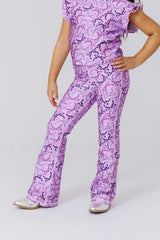 Girls Hi-Shine Flare Legging