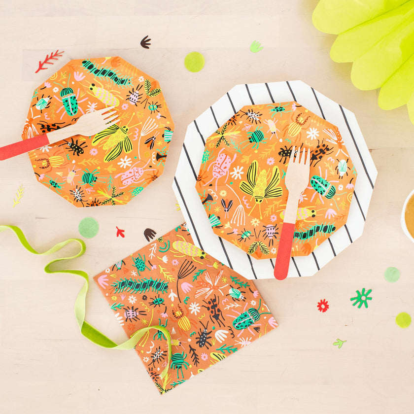 Backyard Bugs Bunches of Bugs Large Napkins