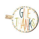 Give Thanks Dusk Mango Wood Medium Round Board