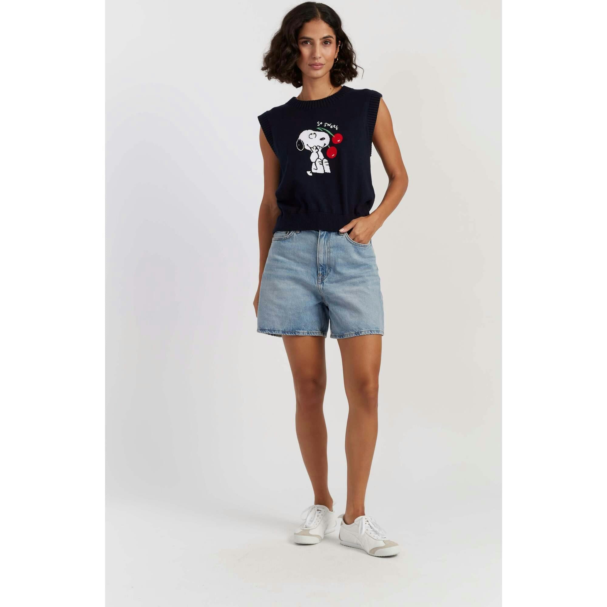 Cotton Snoopy Cherry Tank