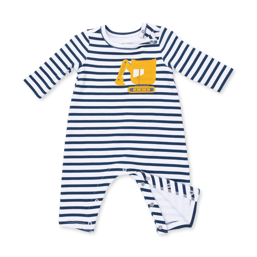 Digger Collection - Long Sleeve Snap Shoulder Romper