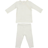 Girls Quilted Waffle 2-Piece Loungewear Set