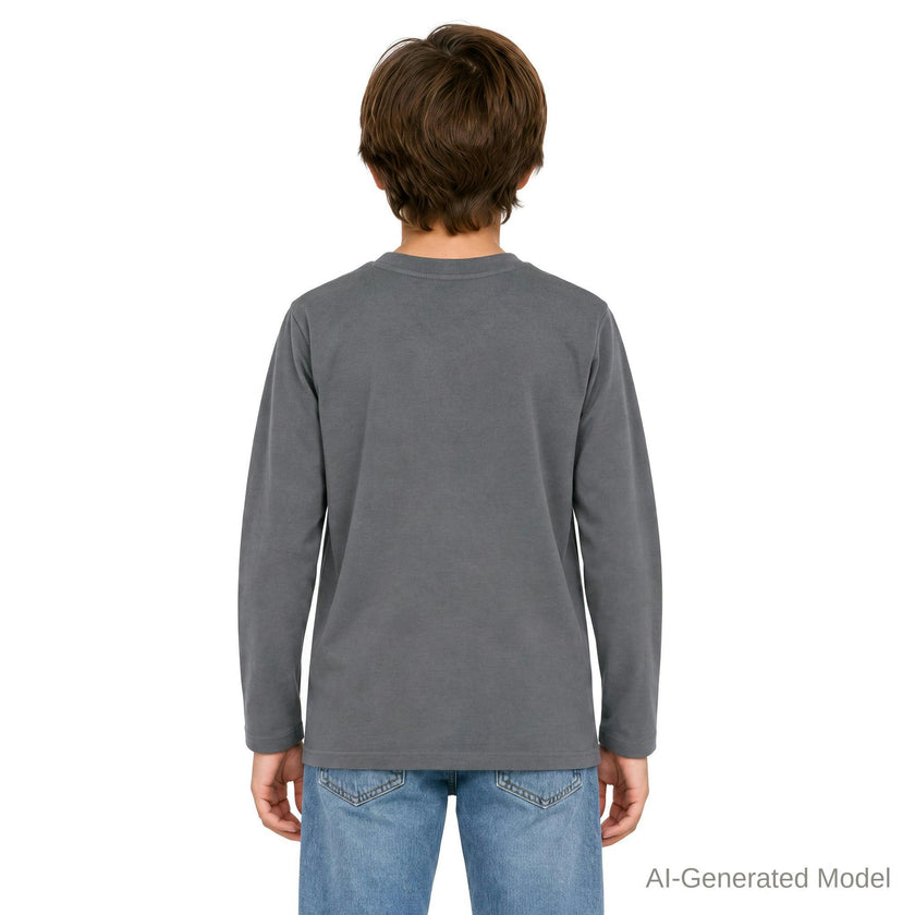 Boys Long Sleeve Graphic Tee | Yosemite - Charcoal