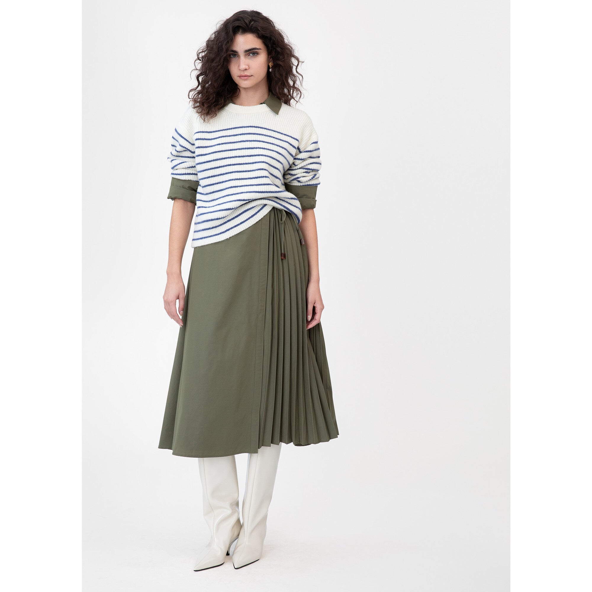 Women's Fleur Sweater, Cream