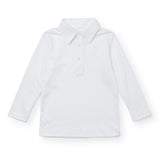 Finn Boys' Long Sleeve Polo White