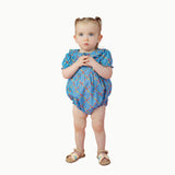 Ruffle Trim Baby Bubble in Watercolor Floral