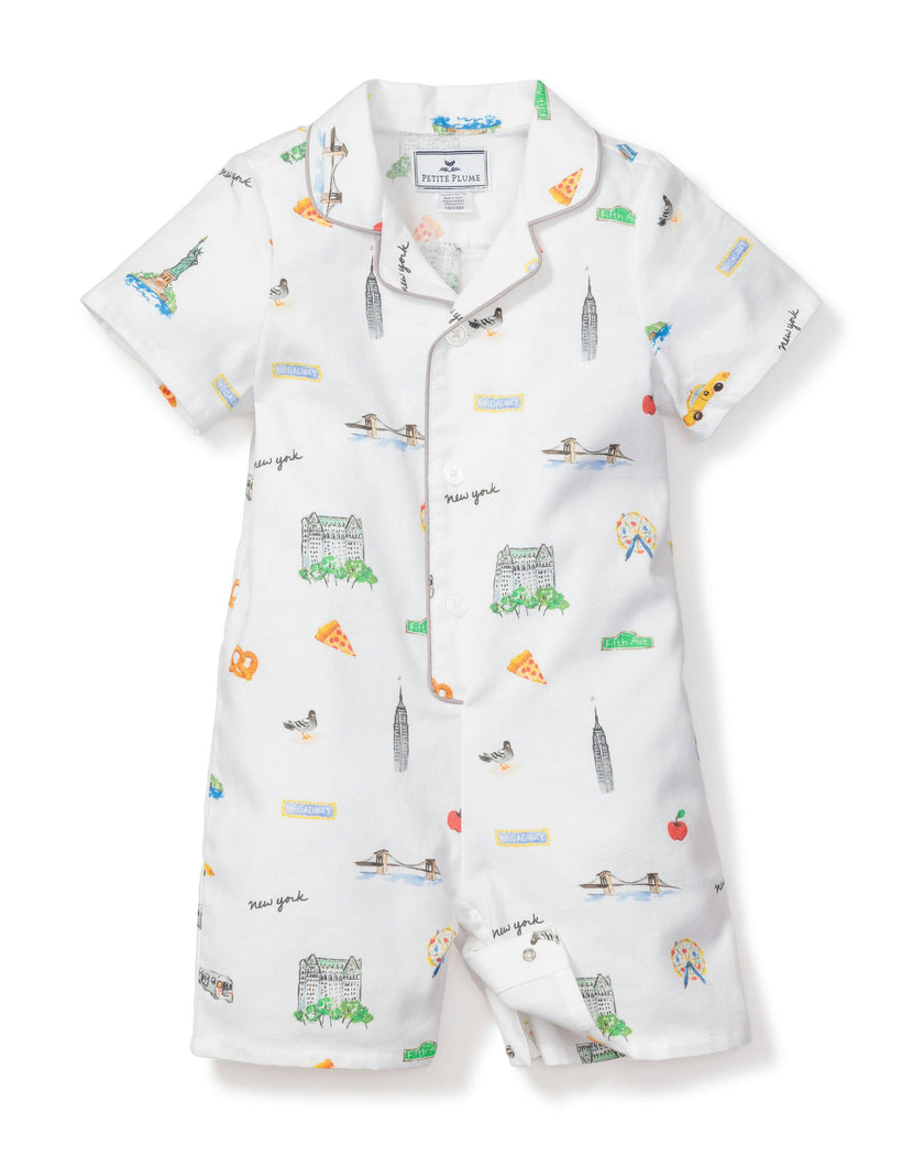 Baby's Twill Summer Romper in New York! New York!