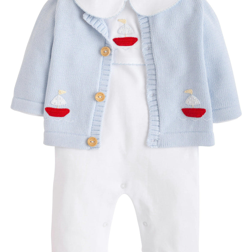 Crochet Cardigan - Sailboat
