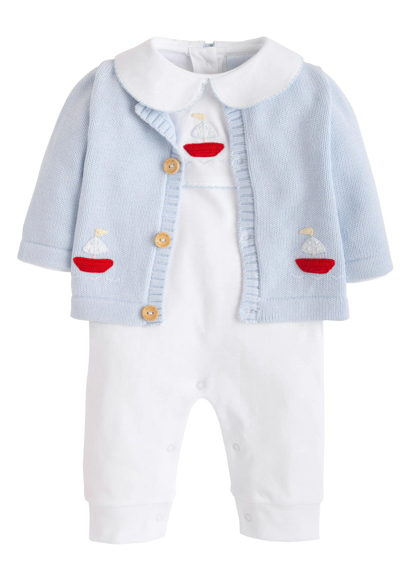Crochet Cardigan - Sailboat