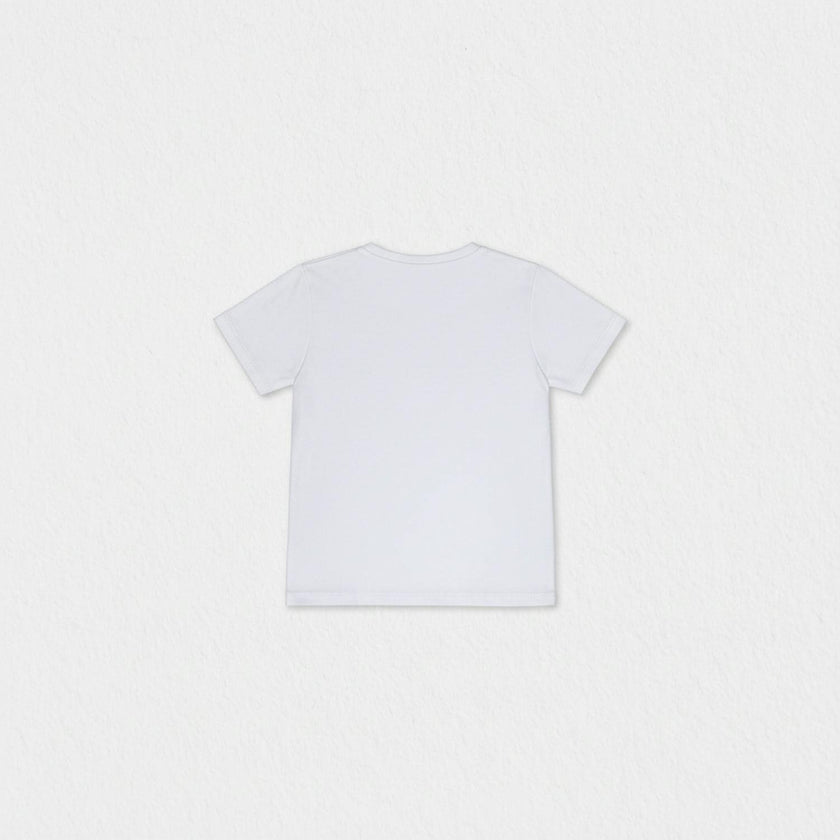 Cederique Boy T-shirt Short Sleeve, White Captain