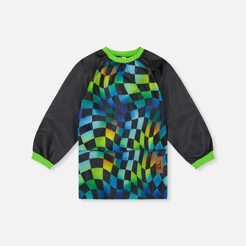 Toddler Boy Checkered Durable Protective School Apron