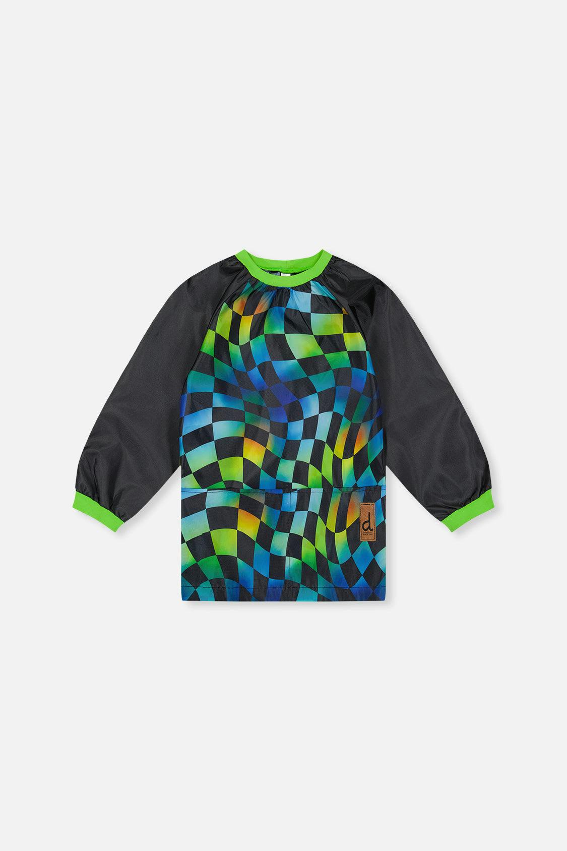 Toddler Boy Checkered Durable Protective School Apron