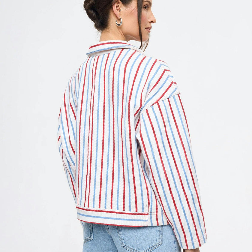 women's jacket - marina stripes