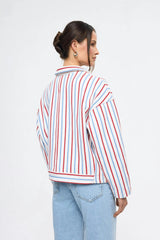 women's jacket - marina stripes
