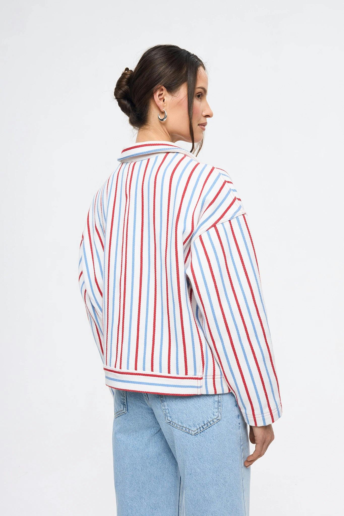 women's jacket - marina stripes