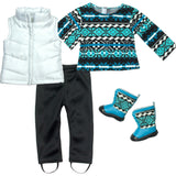 18'' Doll Print Knit Sweater