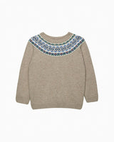 Frankie Fairisle sweater in Oatmeal