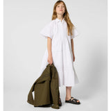 ZADIG & VOLTAIRE Poplin Pleat Dress - White