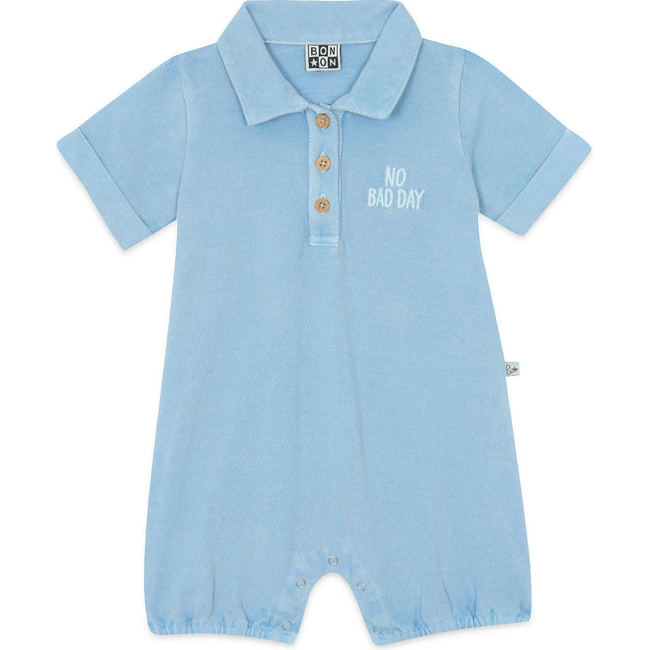 BONTON Lewis Baby Romper - Bleu Azul