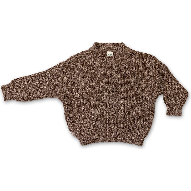 BIG KID CHUNKY KNIT SWEATER | BARK