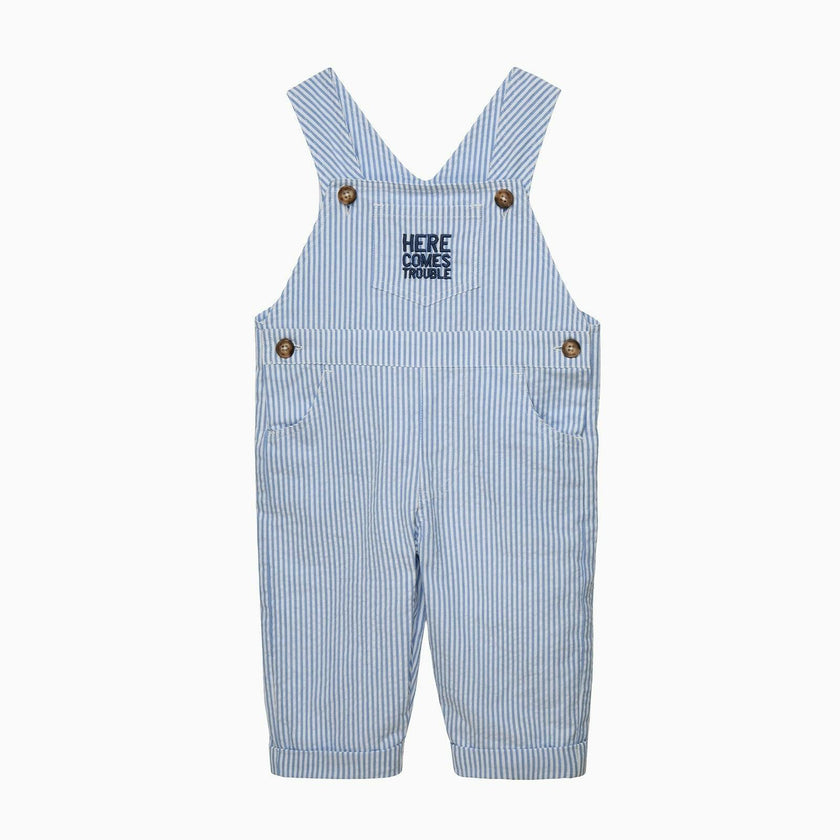 Baby Here Comes Trouble Dungarees