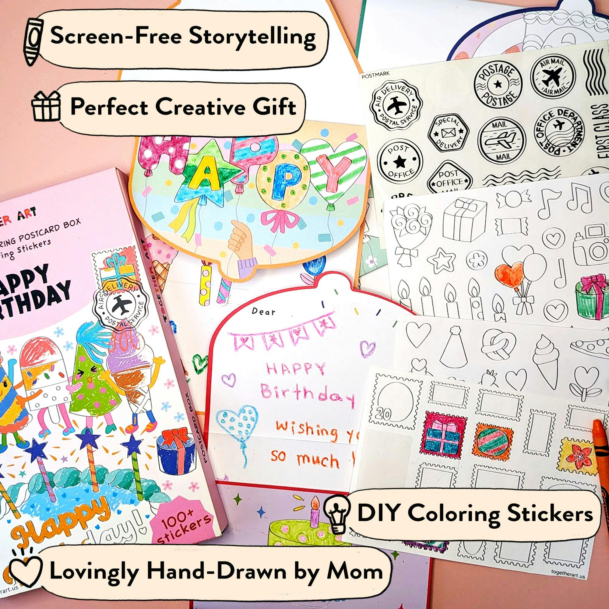 Happy Birthday Card & Sticker Kit