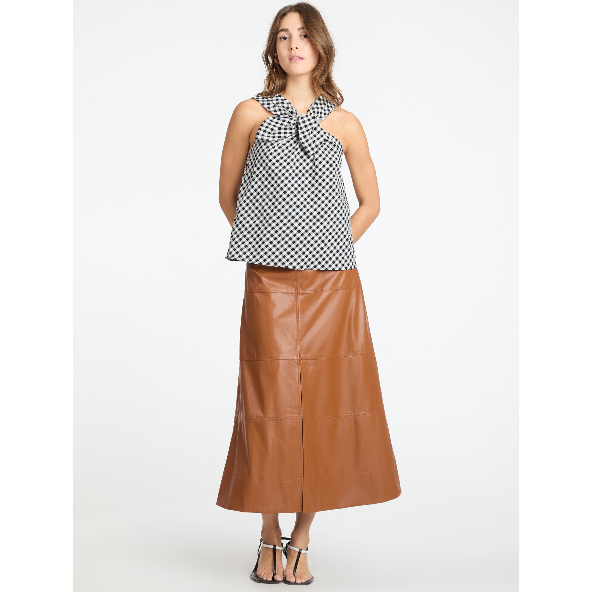 Women's Freya Top, Plaid