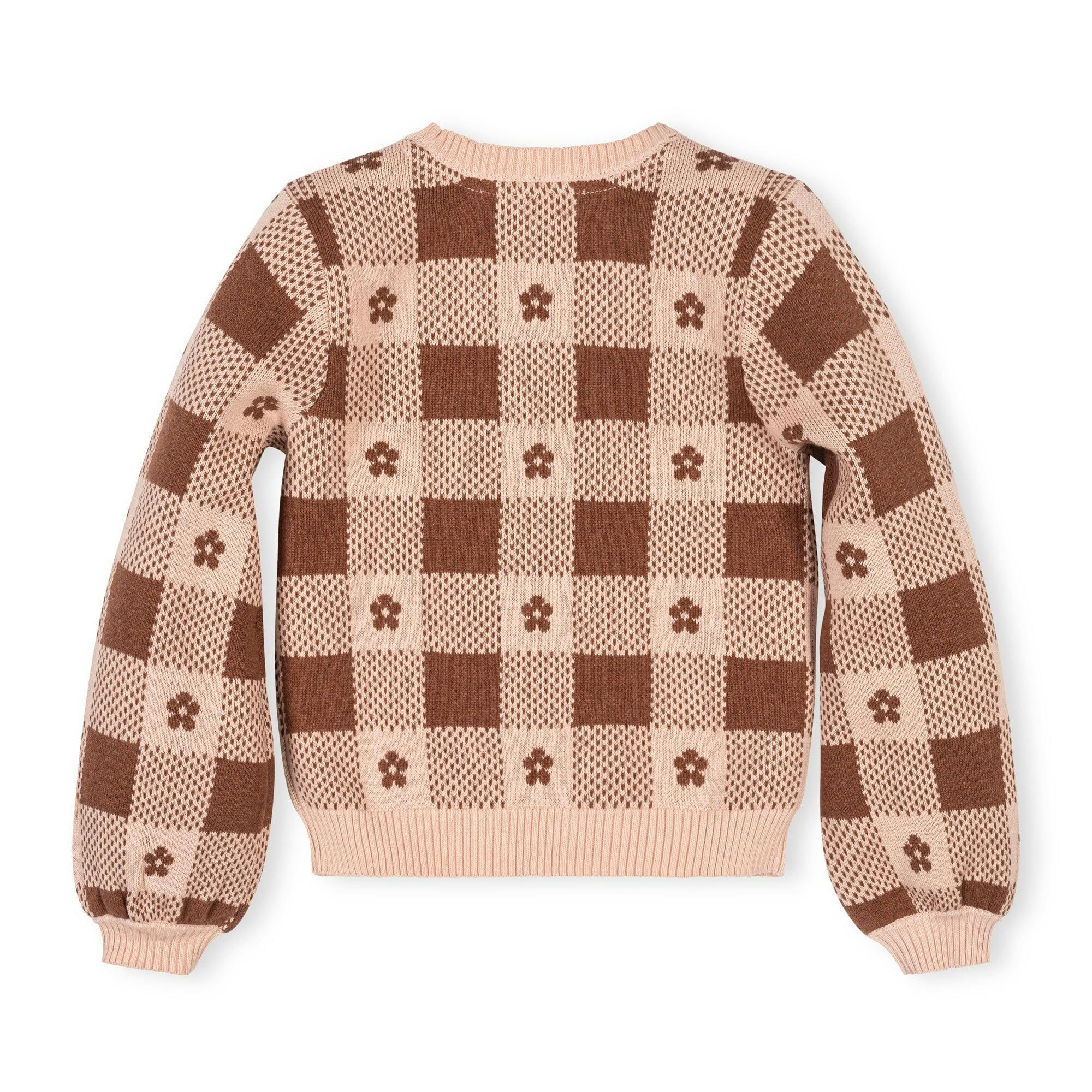 Organic Bow Detail Intarsia Sweater