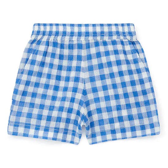 BONTON Vichy Blue Rambo Baby Shorts