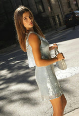Shimmer Sky Sequin Mini Dress - Teen/Women