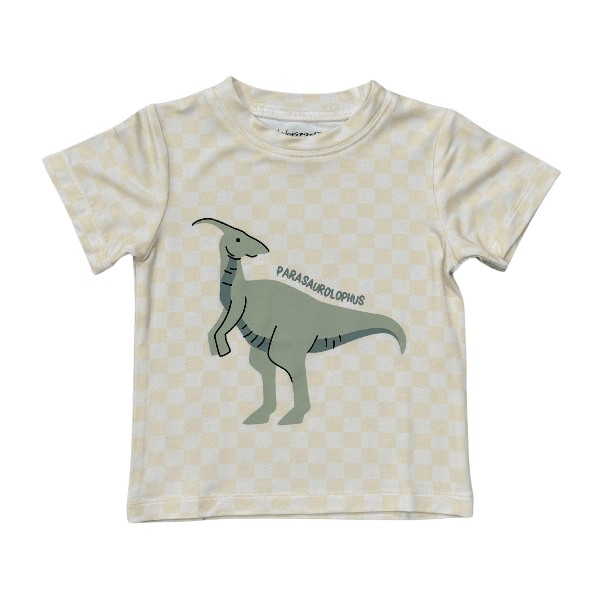 Boy's Short Sleeve Tee in Parasaurolophus