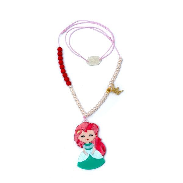 Cute Doll Red Hair Necklace