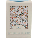 Cotton Muslin Crib Sheet - Pressed Petals