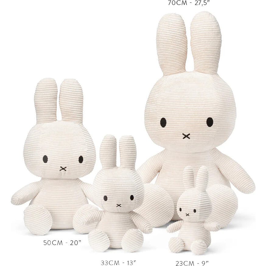Plush Miffy Corduroy Offwhite 20