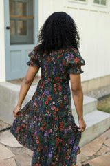 Cordelia Dress in Evergreen Vivid Meadow