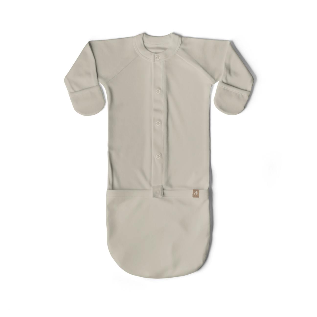 24 HOUR CONVERTIBLE GOWN | BIRCH — Bamboo Organic Cotton Blend, Preemie–6M