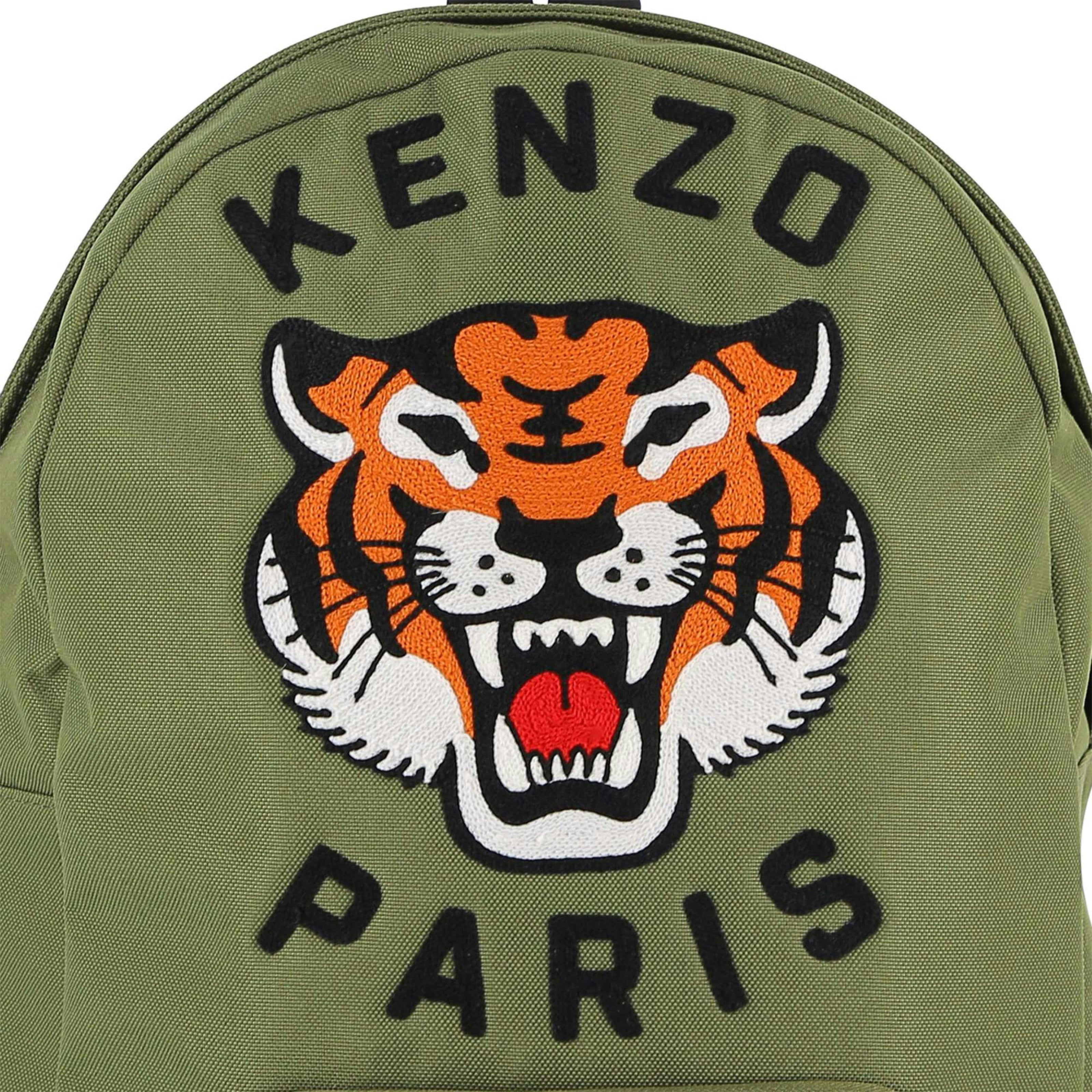 Khaki Kenzo Tiger Backpack