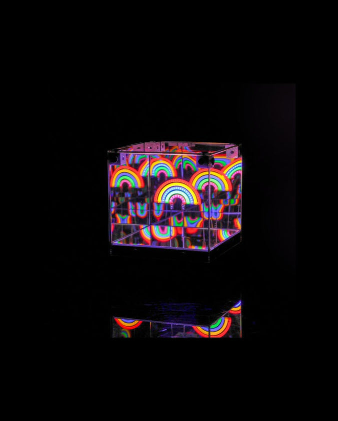 LED 3D Mirror Cube-Rainbow